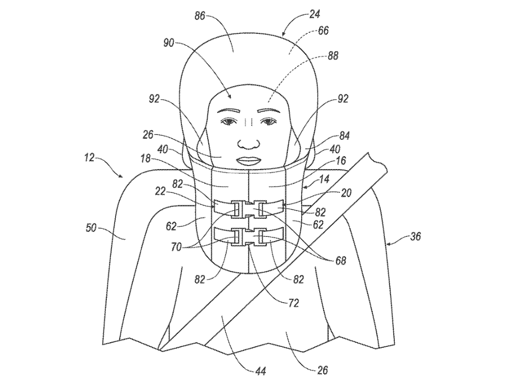 Get A Load Of These Helmet And ‘Burrito’ Airbag Patent Applications From Ford