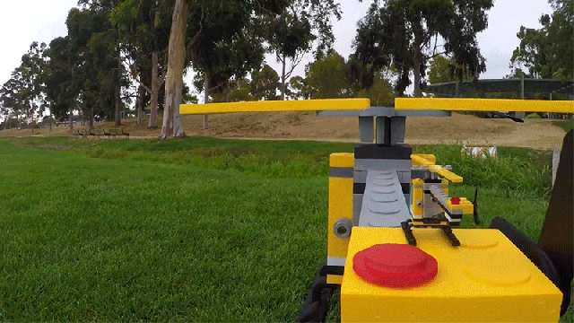 With Some Clever Engineering, This Guy Made A Supersized LEGO Helicopter Actually Fly