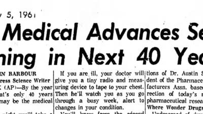These Medical Miracles Were Supposed To Happen By The Year 2000