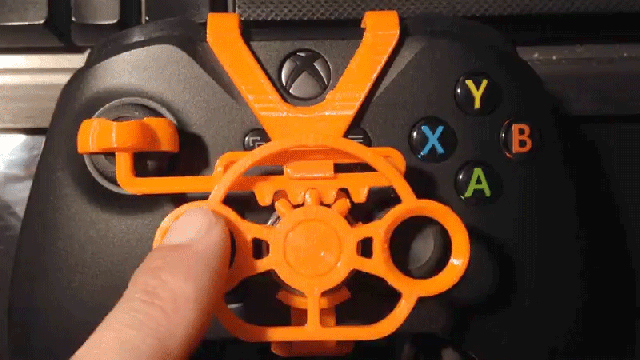 Turn Your Xbox Controller Into A Racing Wheel With This Clever, 3D-Printed Upgrade