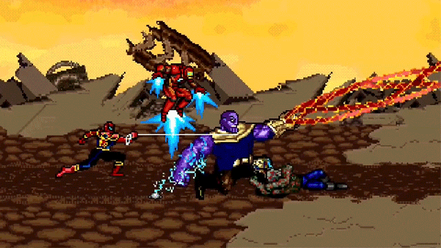 Infinity War’s Epic Thanos Fight Would Have Made A Killer 16-Bit Video Game Boss Battle