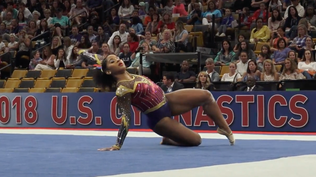 A Real-Life Wonder Woman Dazzles At The USA Gymnastics Championship