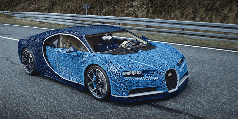 Marvel At This Drivable Bugatti Chiron, Built From A Million LEGO Pieces And 2304 Electric Toy Motors