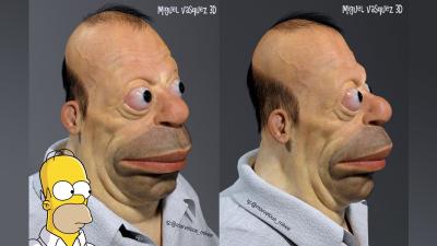 This Terrifying, Real Life Version Of Homer Simpson Wants To Eat Your Soul
