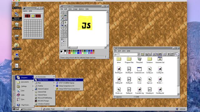 You Can Download Windows 95 As A Self-Contained, Multi-Platform App