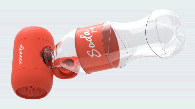 This Tiny Speaker Promises Better Sound When You Attach An Empty Soft Drink Bottle