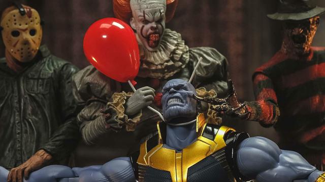 Thanos Faces Horror’s Most Iconic Villains In This Killer Photo