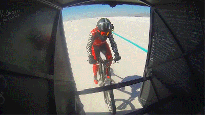 Shattering The Bike Land Speed Record At 296km/h Looks Weirdly Chill
