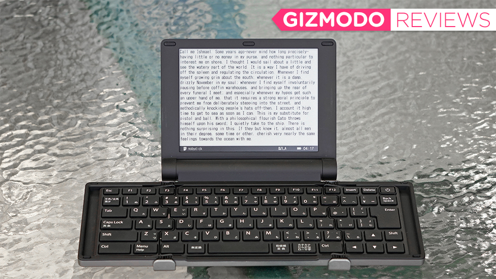 This Quirky Folding E-ink Typewriter Strips Away All Of Your Fun