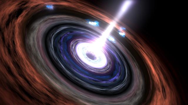 Astronomers Spot A Black Hole Sucking Up An Earth-Sized Clump Of Matter