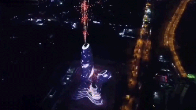 This Video Of A Giant Dick Building Shooting Fireworks Is Too Good To Be Real
