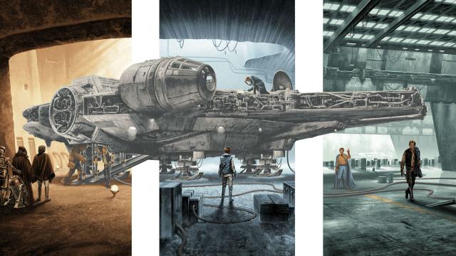 Celebrate The Millennium Falcon With This Dynamic, Trilogy-Spanning Poster