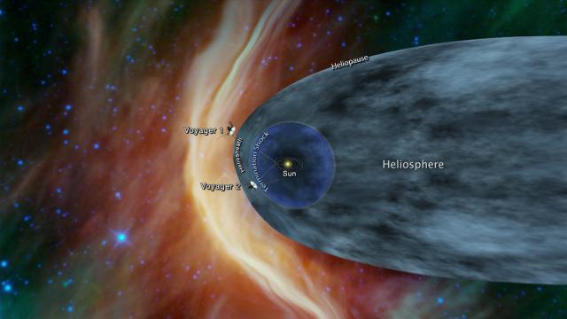 Voyager 2 Detects Hints That Interstellar Space Is Nearby