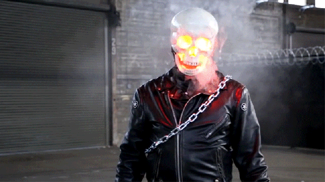 A Hidden Vape Takes This Smoking, 3D-Printed Ghost Rider Costume To The Next Level