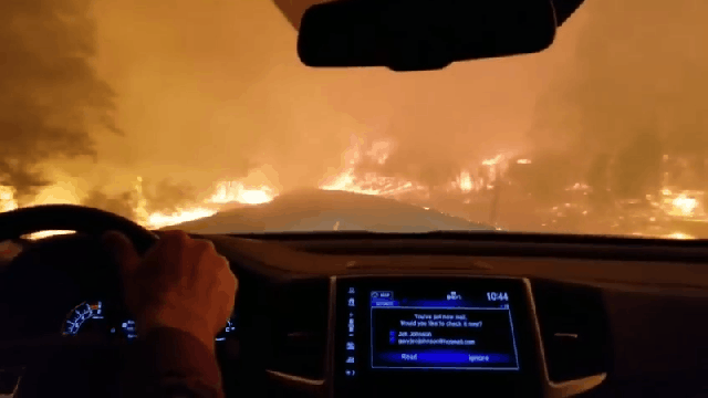 Video Shows The Terrifying Drive To Escape Massive Fire In Paradise, California