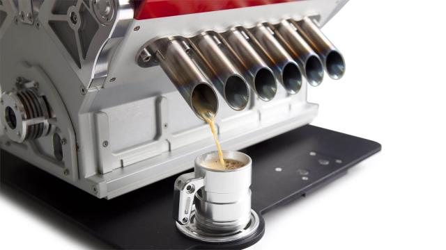 This Half-Sized Replica Formula One Engine Is Actually A Coffee Machine