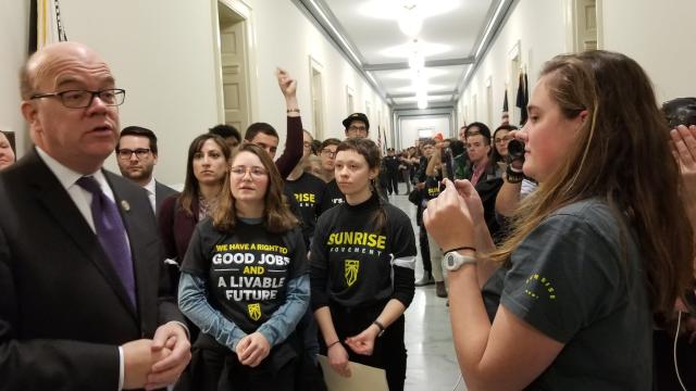 Protests Continue On Capitol Hill As Support Builds For Ocasio-Cortez’s Green New Deal