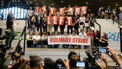 ‘The Time For Talk Is Over’: Kids Stage Major Strike At UN Climate Talks