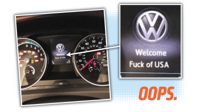 Brand-New Volkswagen Arrives At Dealer And Drops An F-Bomb To America