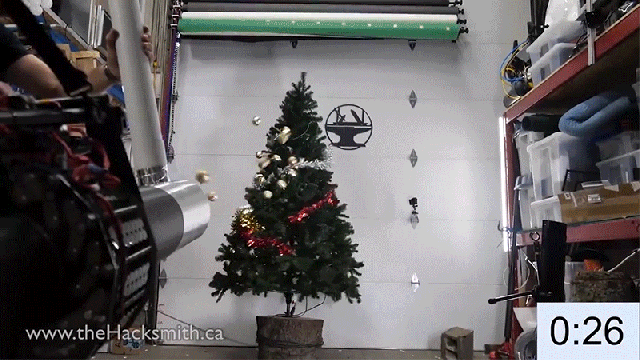 Deck The Halls In Less Than 30 Seconds With This Time-Saving Holiday Decorating Cannon 