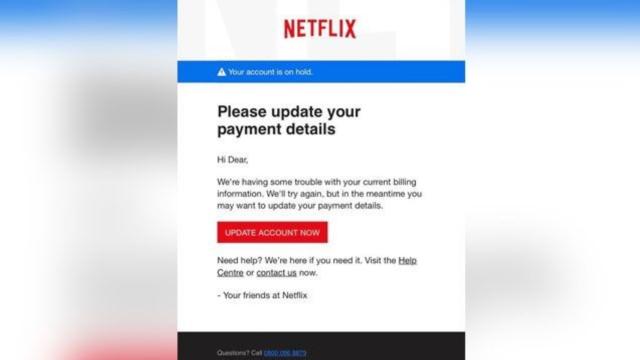 FTC Warns Of Sketchy Netflix Phishing Scam Asking For Payment Details