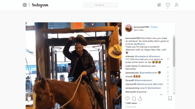 Why Is Jeff Bezos On A Horse? Here Are Some Random Guesses