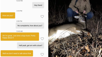 Hunter Doesn’t Realise Her Bumble Match Is A Game Warden, Brags About Illegally Killing A ‘Bigo Buck’