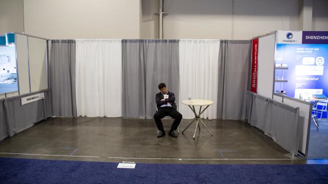This Sad Booth Is A Metaphor For CES This Year