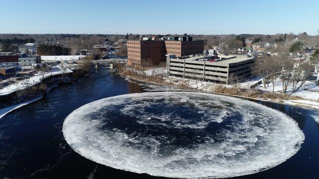 If You’re Missing A Colossal Disk Of Ice, This City In Maine Definitely Found It