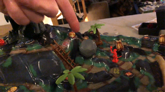 Someone Turned Their Apartment Into An Immersive Sound And Light Show For The Fireball Island Board Game