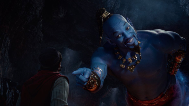 The New Aladdin Trailer Finally Shows Will Smith’s Blue Genie In Action