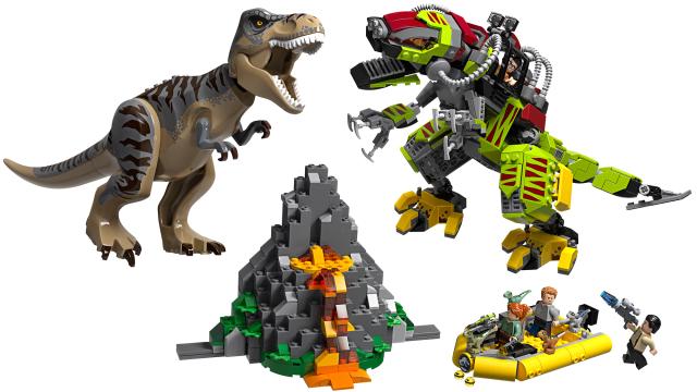 Jurassic World’s T-Rex Fighting Mecha T-Rex Is The LEGO Set Of My Childhood Fantasies