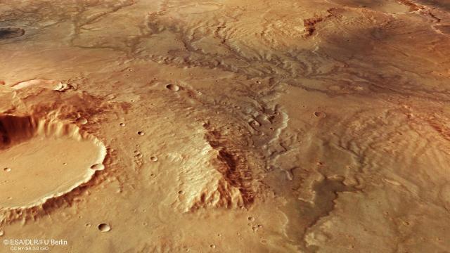 Stunning New View Of Mars Shows Where Ancient Flowing Water Once Carved Its Surface