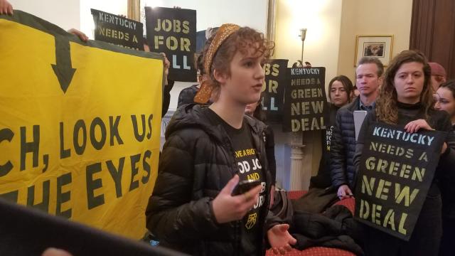 Dozens Of Youth Activists Arrested After Green New Deal Protest In Mitch McConnell’s Office