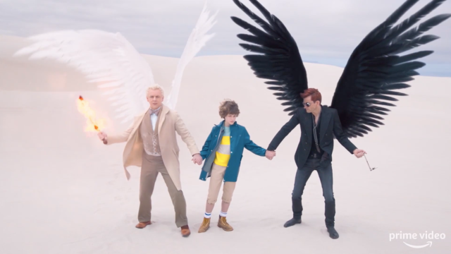 In The New Good Omens Trailer, The Apocalypse Is A Party And Everyone’s Invited