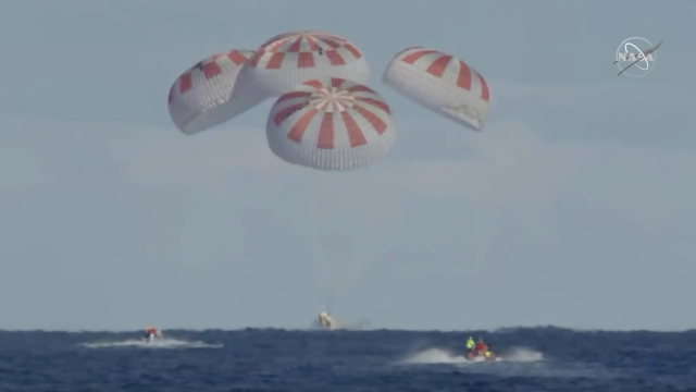 Test Mission Of SpaceX Crew Dragon Ends With Successful Splashdown In The Atlantic