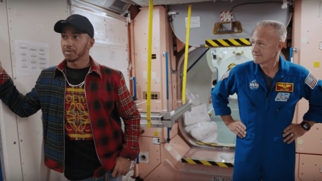 Watch F1 Champion Lewis Hamilton Bring Up The Moon Landing Hoax To Actual Astronauts
