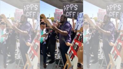 Hundreds Turn Out To Picket Against Uber Amid 25-Hour Driver Strike