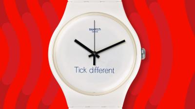 Swatch Wins Rights To Trademark That Definitely Doesn’t Resemble One Of Apple’s Most Famous Slogans