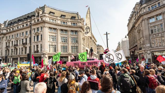 Extinction Rebellion Protesters Kick Off A Week Of Global Climate Action By Shutting Down London