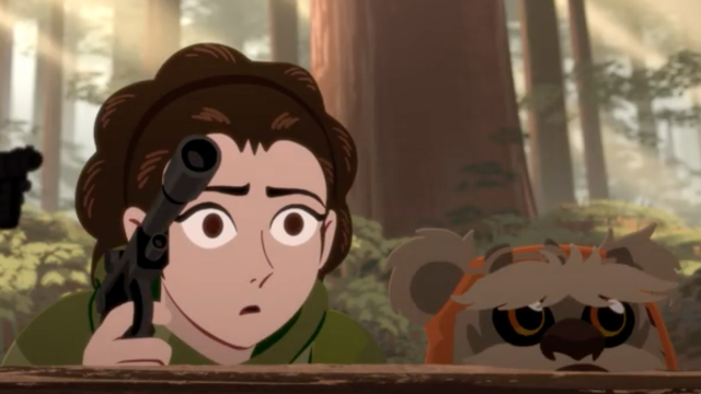 Leia Finds A Pint-Sized Battle Partner In The Latest Star Wars Galaxy Of Adventures Short