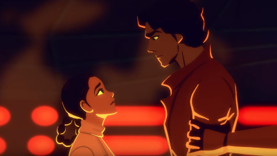 Leia’s Rescue Of Han Is Just As Romantic In Animation