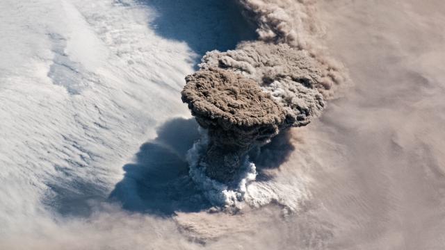 Incredible Photo From The Space Station Shows Raikoke Volcano Erupting