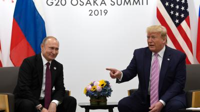 President Trump Jokes With Smiling Vladimir Putin About Meddling In U.S. Elections