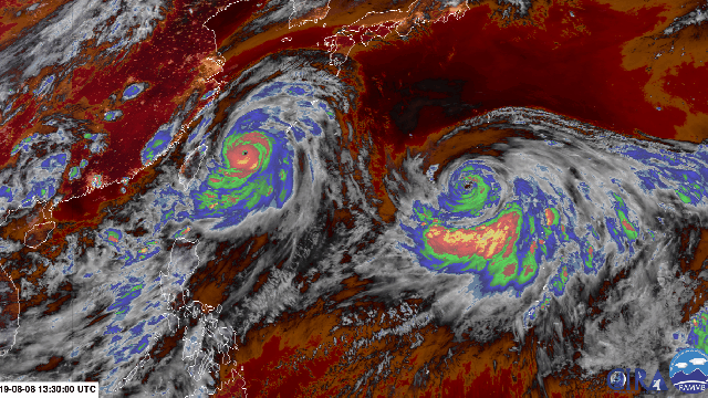 Twin Typhoons Approach East Asia With Terrifying Force