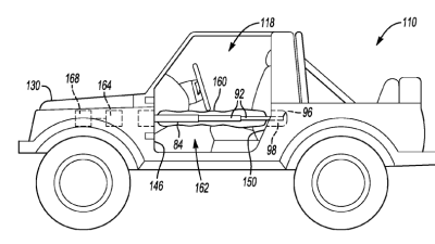 Ford Designed A Deployable Airbag Mechanism For Off-Road Vehicles With Removable Doors