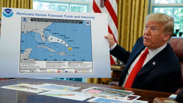 Hurricane Dorian Didn’t Threaten Alabama, You Say? Clearly, You Haven’t Seen Trump’s Sharpie Drawing