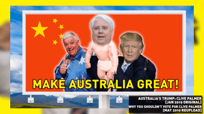 Clive Palmer Threatens To Sue Friendlyjordies For Calling Him ‘Fatty McFuckhead’ And Photoshopping Him As Trump’s Baby