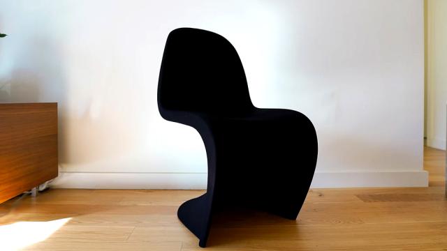 In The Middle Of The Night You Will Definitely Trip Over This Chair Covered In The Blackest Black Paint