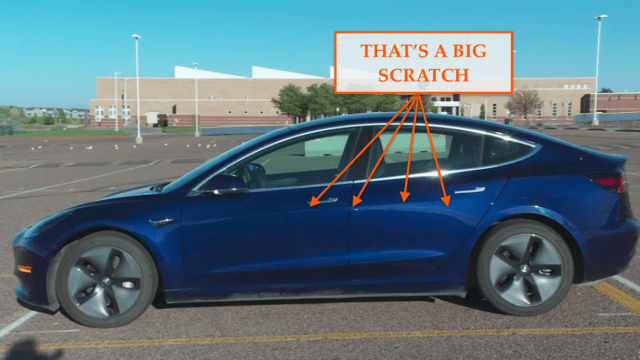 Watch Tesla’s ‘Sentry Mode’ Use Its Cameras To Catch Someone Keying The Crap Out Of A Model 3